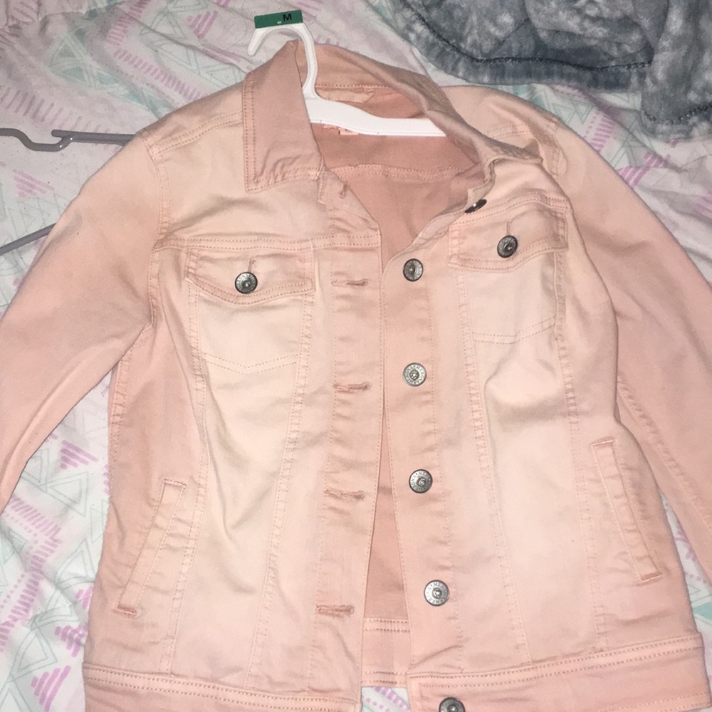 Target dusty pink jean jacket